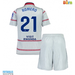 Billiga Atletico Madrid Cristian Romero #21 Tredjeställ Barn 2026-27 Kortärmad (+ Korta byxor)